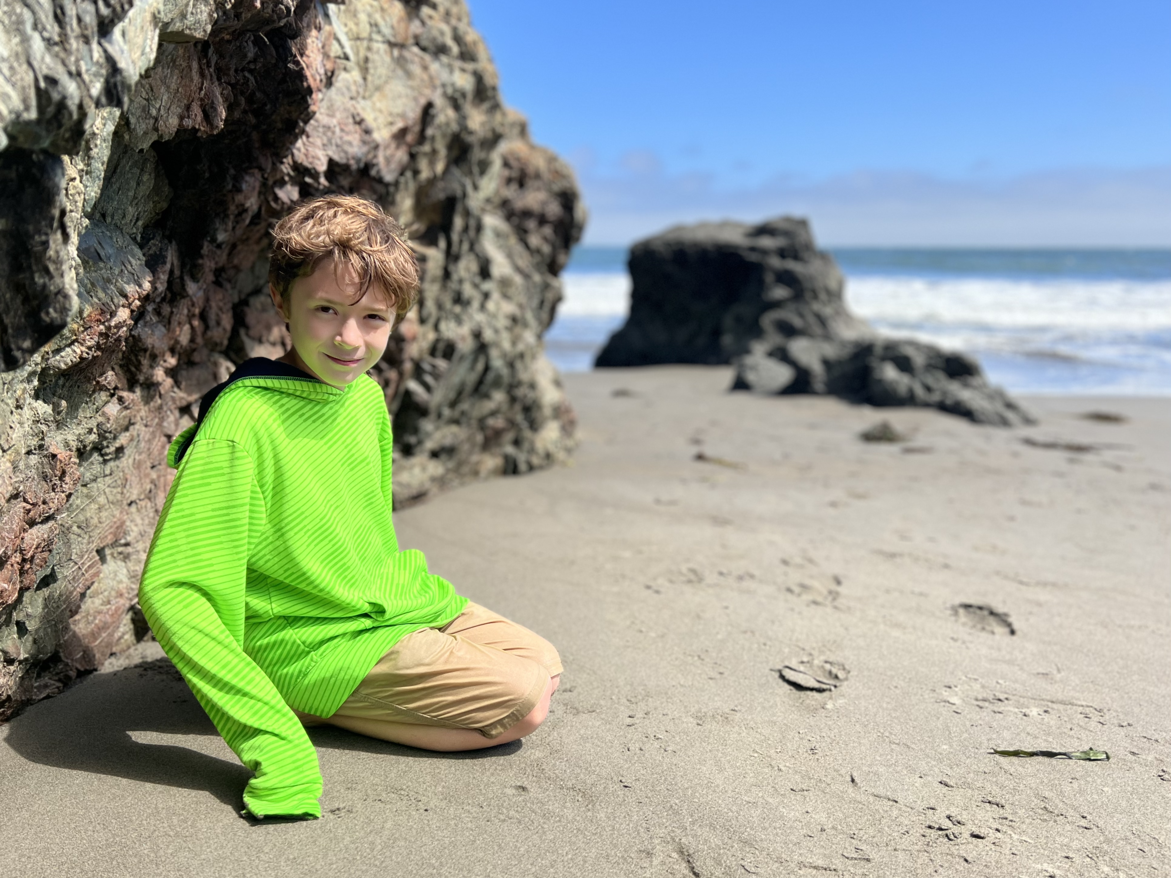 Lincoln Enjoying the Beach