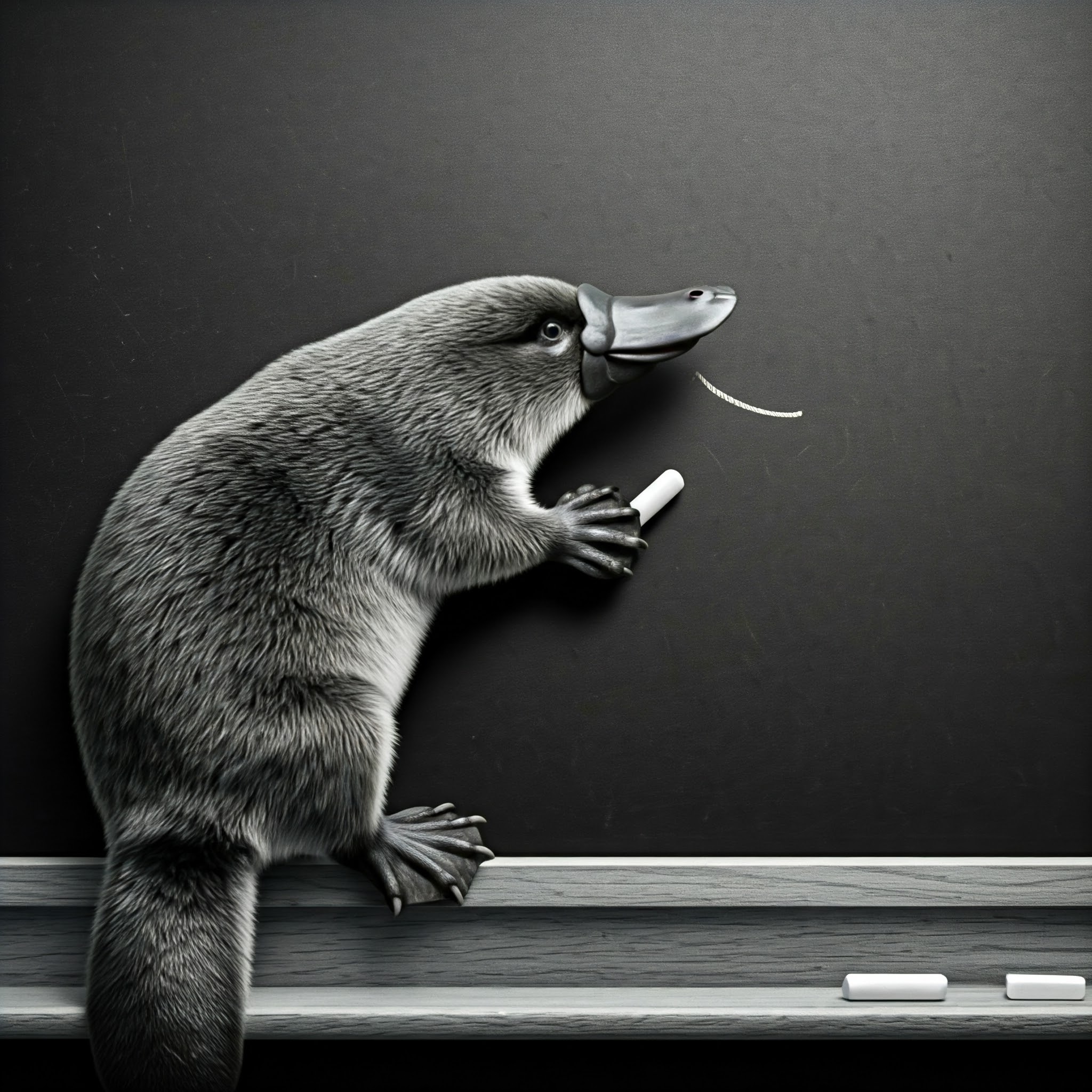 A Young Statypus Makes his First Mark on the World