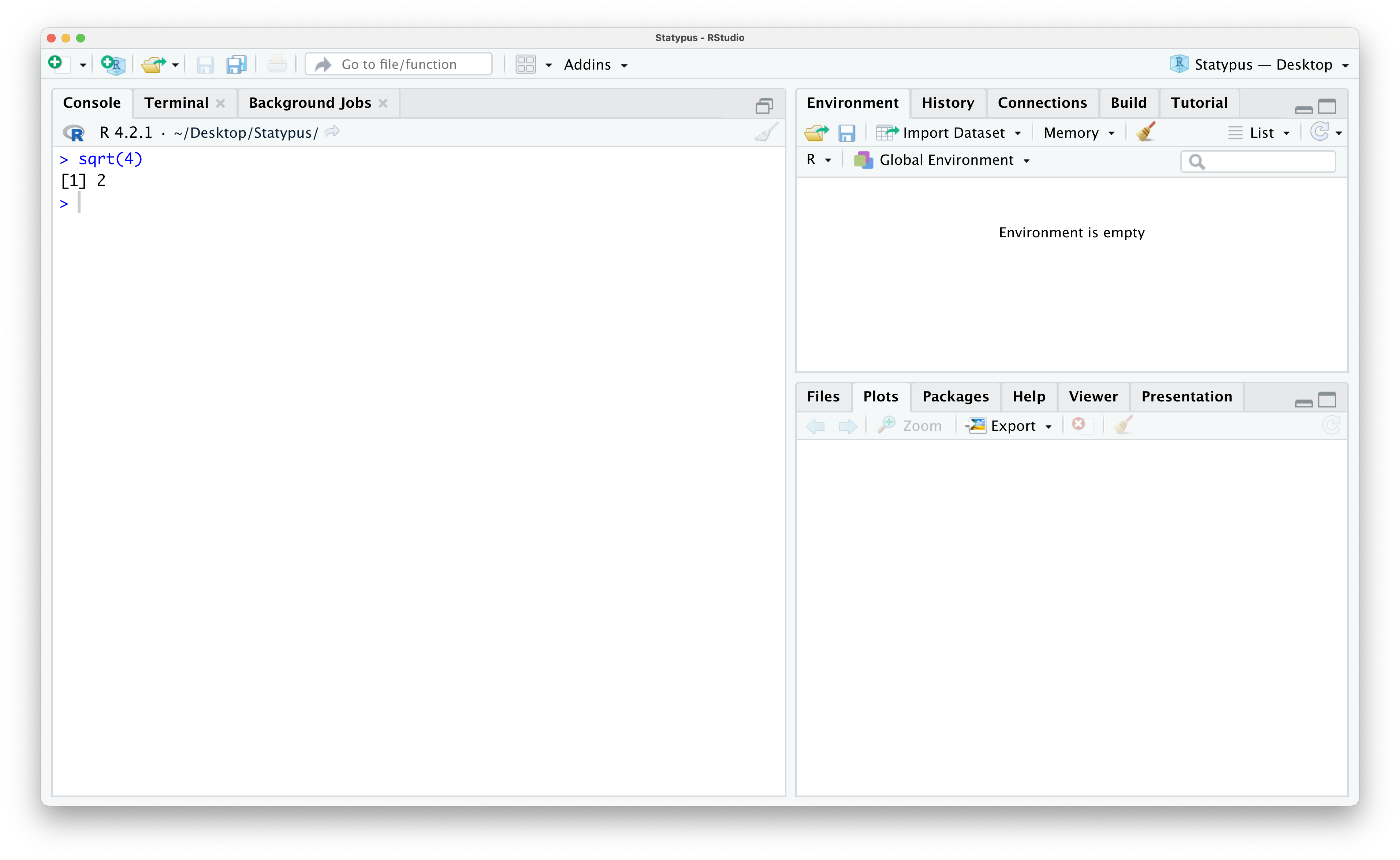 Our First Calculation